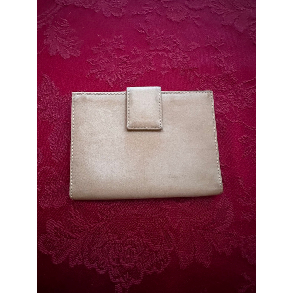 Prada Beige Nylon & Leather Compact Snap Wallet - Picture 5 of 14